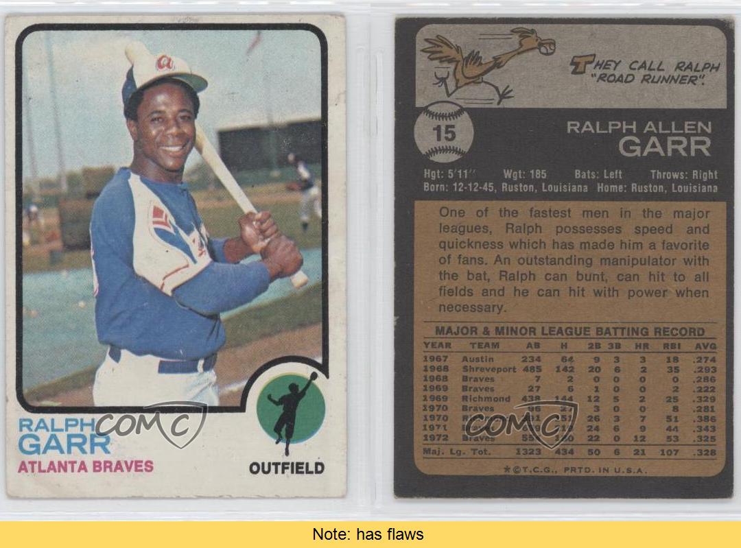 1973 Topps Ralph Garr #15