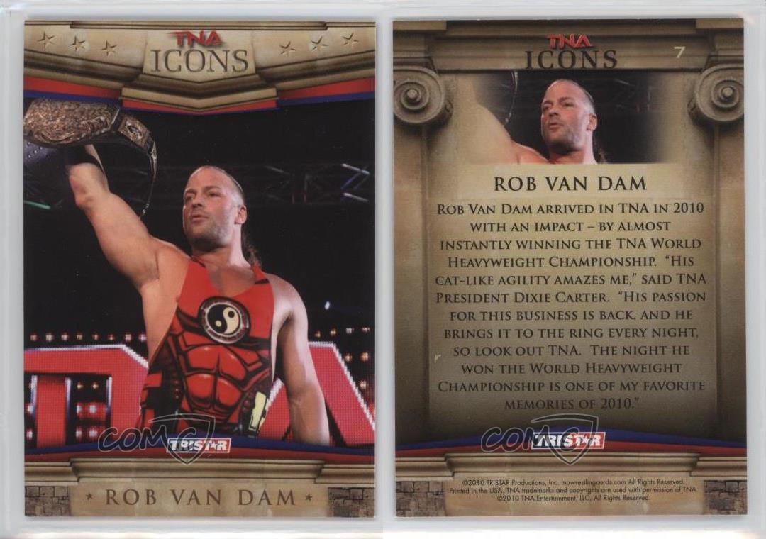 Vente en gros Icônes TRISTAR TNA 2010 icônes Rob Van Dam #7