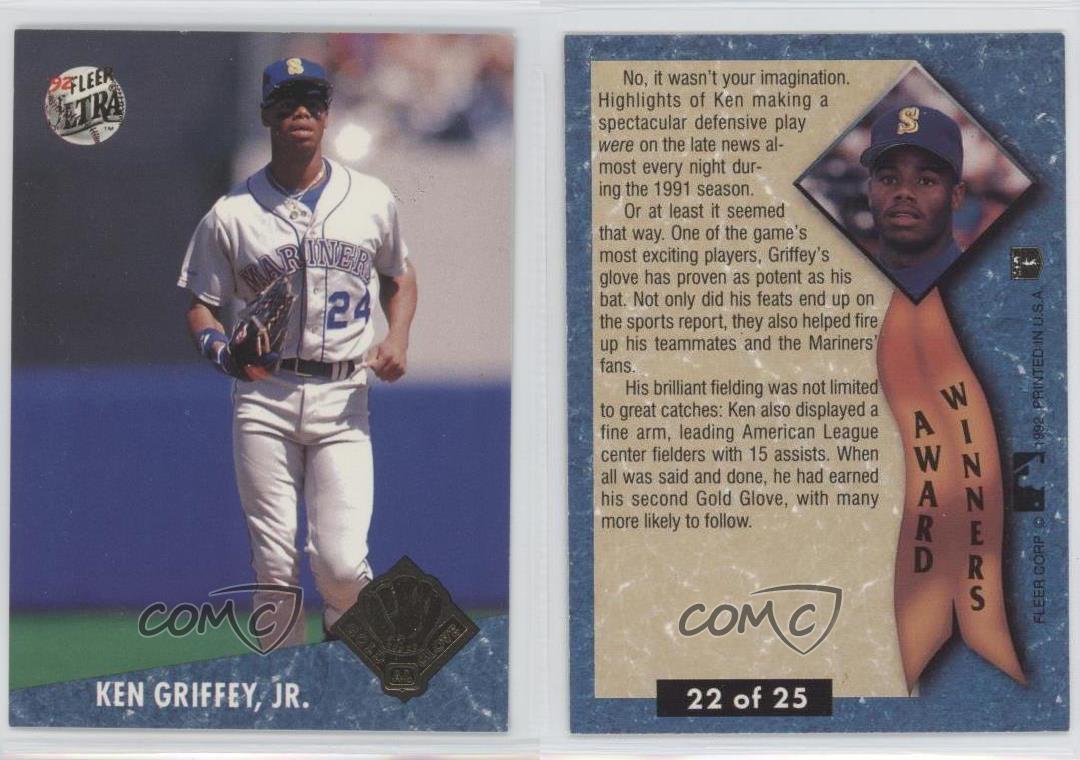 Ken Griffey Jr Baseball Card Values 1992 Ultra #123 Ken Griffey Jr