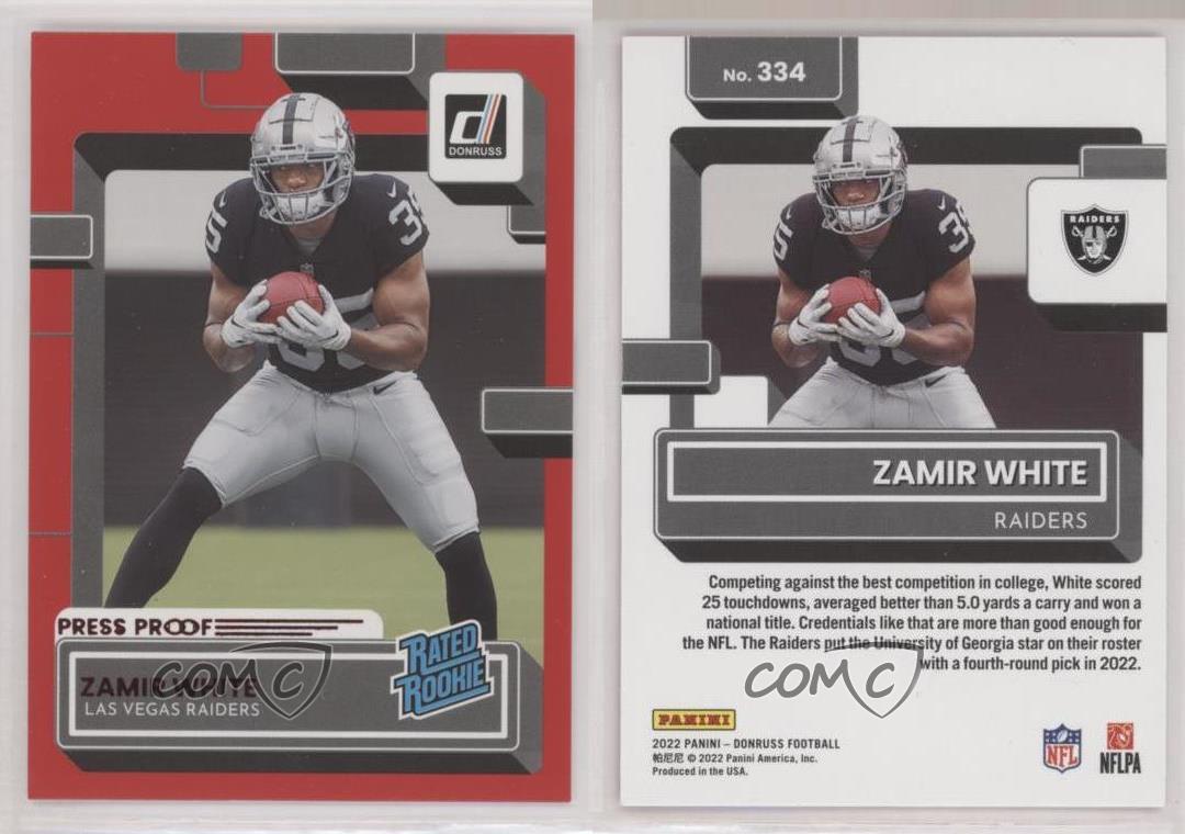 : 2022 Donruss Rated Rookies #334 Zamir White Rated