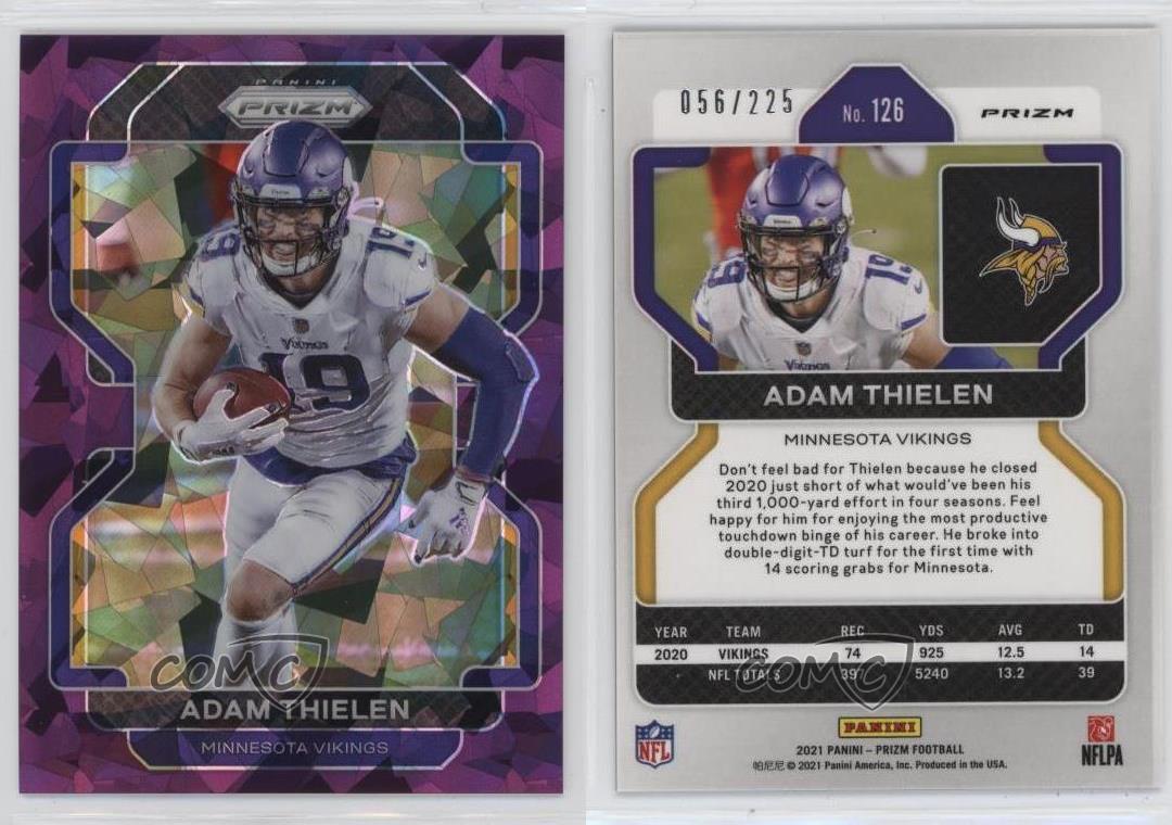 Panini Prizm Purple Ice Prizm 2021/225 Adam Thielen #126 - Imagen 3 de 4