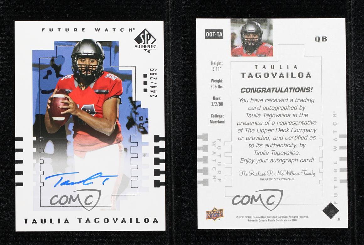 2022 Goodwin Champions SP Authentic 2000 Future Watch Taulia Tagovailoa Auto - Picture 3 of 7