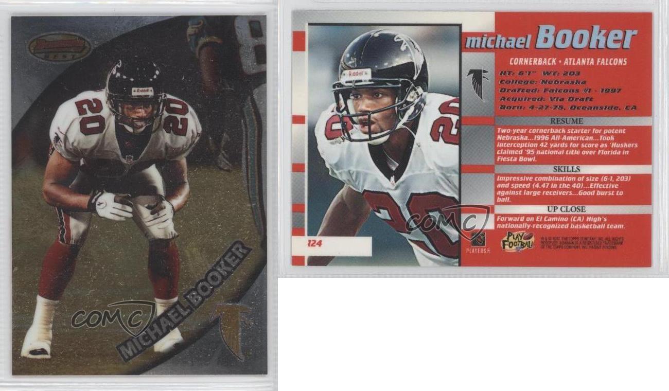 1997 Bowman's Best Michael Booker #124 Rookie RC - Picture 3 of 4