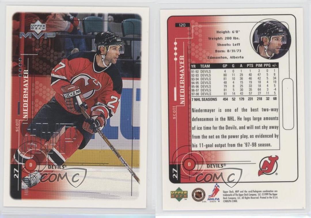 1998-99 Upper Deck MVP #120 Scott Niedermayer - INTERNETOVÝ OBCHOD NHL  Hokejové karty  Turlík Martin