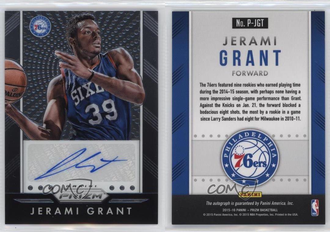 2015-16 Panini Prizm Auto Jerami Grant #P-JGT Auto