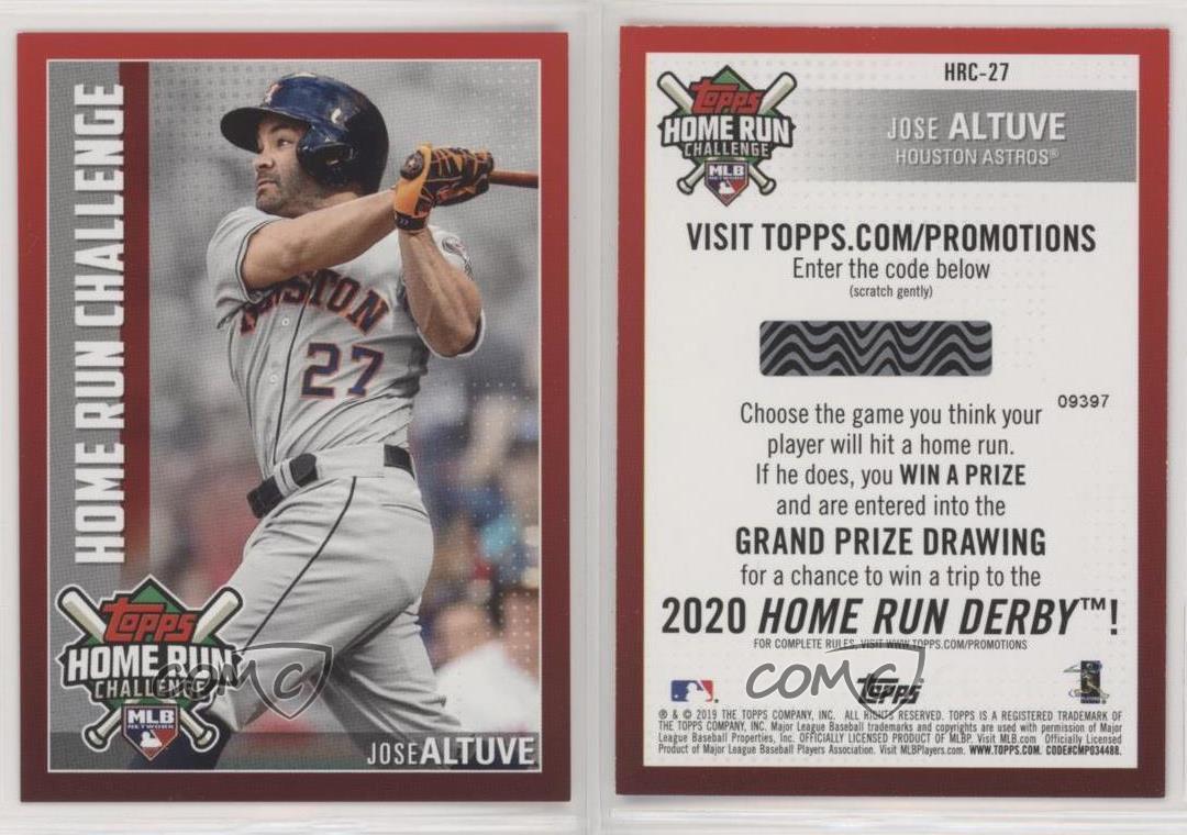  2019 Topps Home Run Challenge Codes #HRC-4 Jose