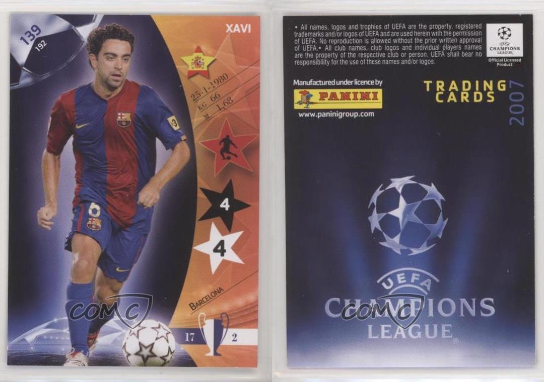 2006-07 Panini UEFA Champions League Trading Cards Xavi Hernandez #139 |  eBay