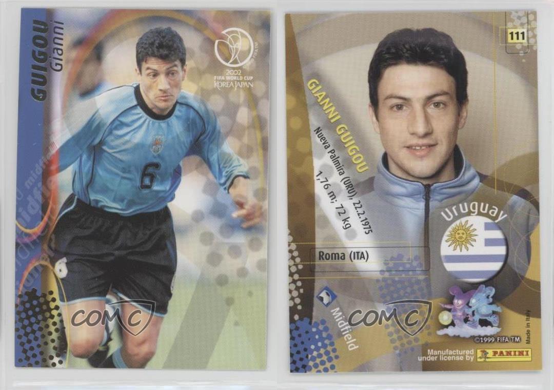 2002 Panini World Cup Gianni Guigou #111 Rookie | eBay
