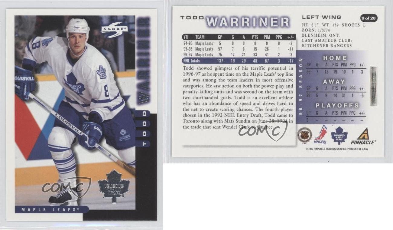 John's Maple Leafs Team Issue # Clayton Norris 1997-98 St 