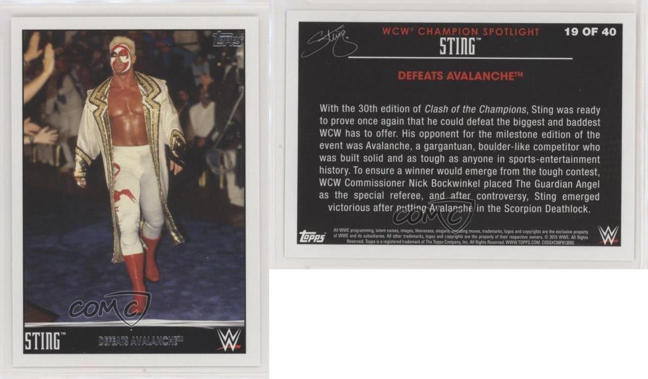 2015 Topps WWE Sting Champion Spotlight #16 Defeats Rick Rude