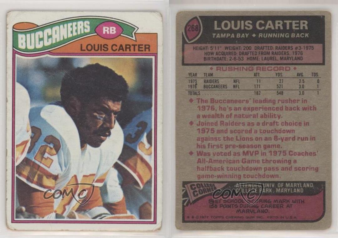 1977 Topps Louis Carter #268 Rookie | eBay
