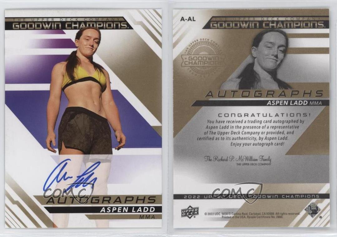 2022 Upper Deck Goodwin Champions Auto Aspen Ladd #A-AL Auto