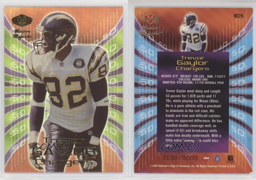 2000 Collectors Edge Masters Majestic /5000 Trevor Gaylor collection #M26 Rookie RC