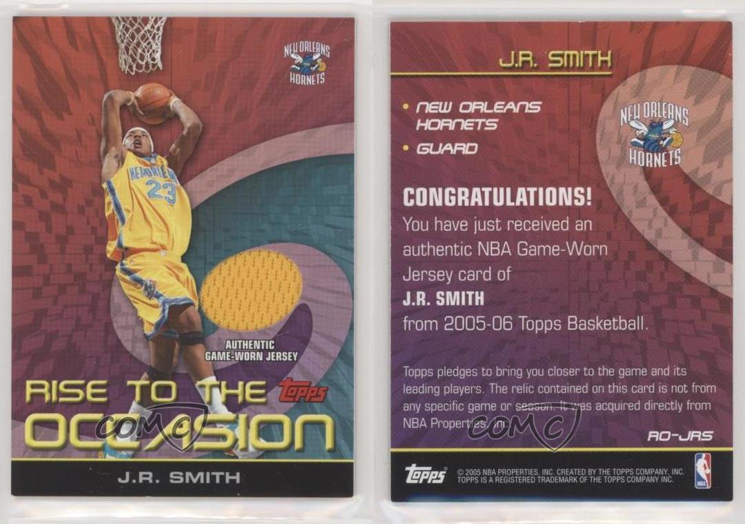 05 06 Topps Rise To The Occasion Jerseys Jr Smith Ro Jrs Ebay 05 06 Topps Rise To The Occasion Jerseys Jr Smith Ro Jrs Ebay