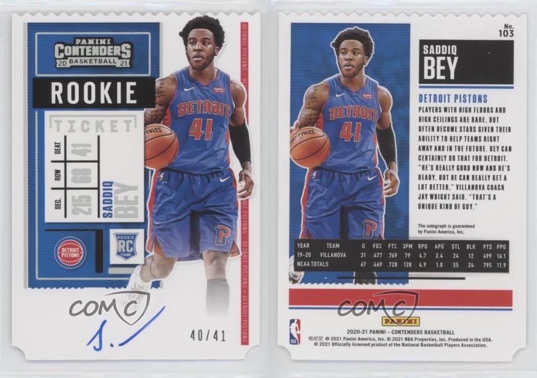 Amazon.com: 2021 Panini NBA Hoops Basketball SADDIQ BEY