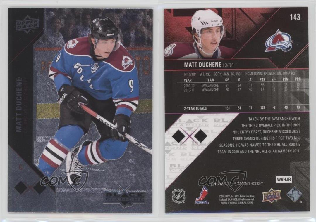 2011-12 Upper Deck Black Diamond Matt Duchene #143 - Picture 4 of 5