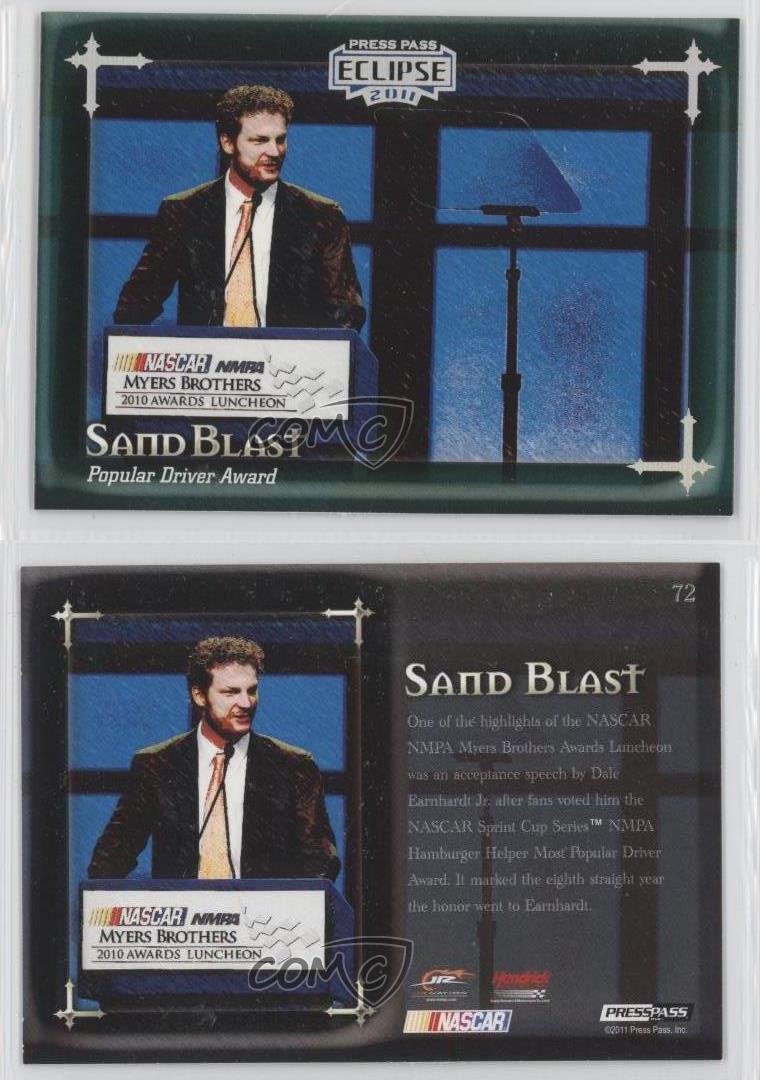 2011 Press Pass Eclipse Sand Blast Dale Earnhardt Jr #72 HOF