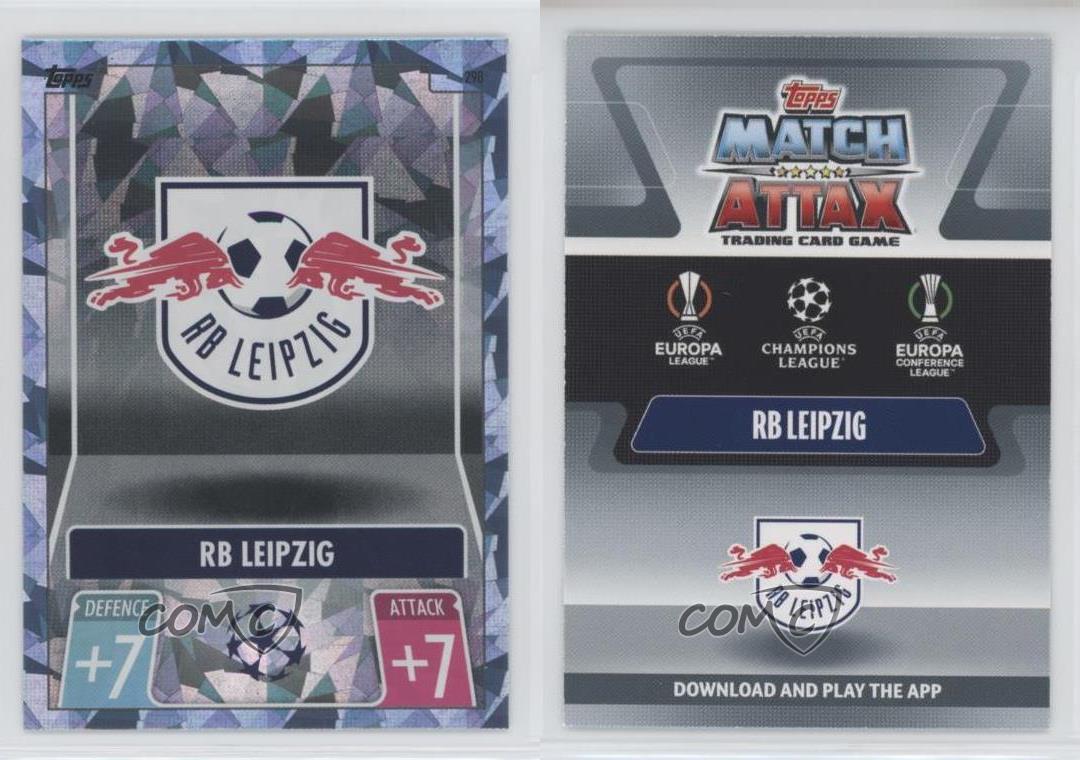 2021-22 Topps Match Attax UCL Team Badge Crystal Red Bull Leipzig #298