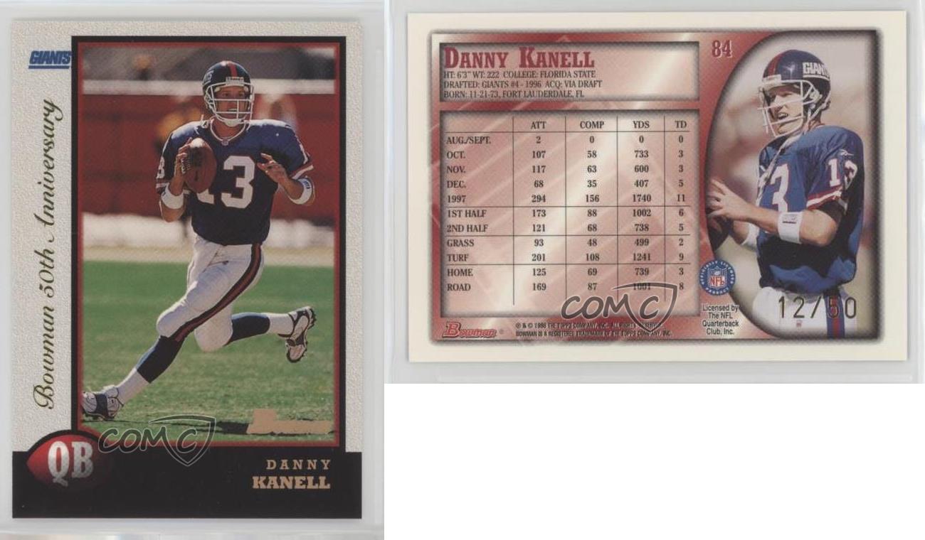 1998 Bowman Danny Kanell New York Giants #84