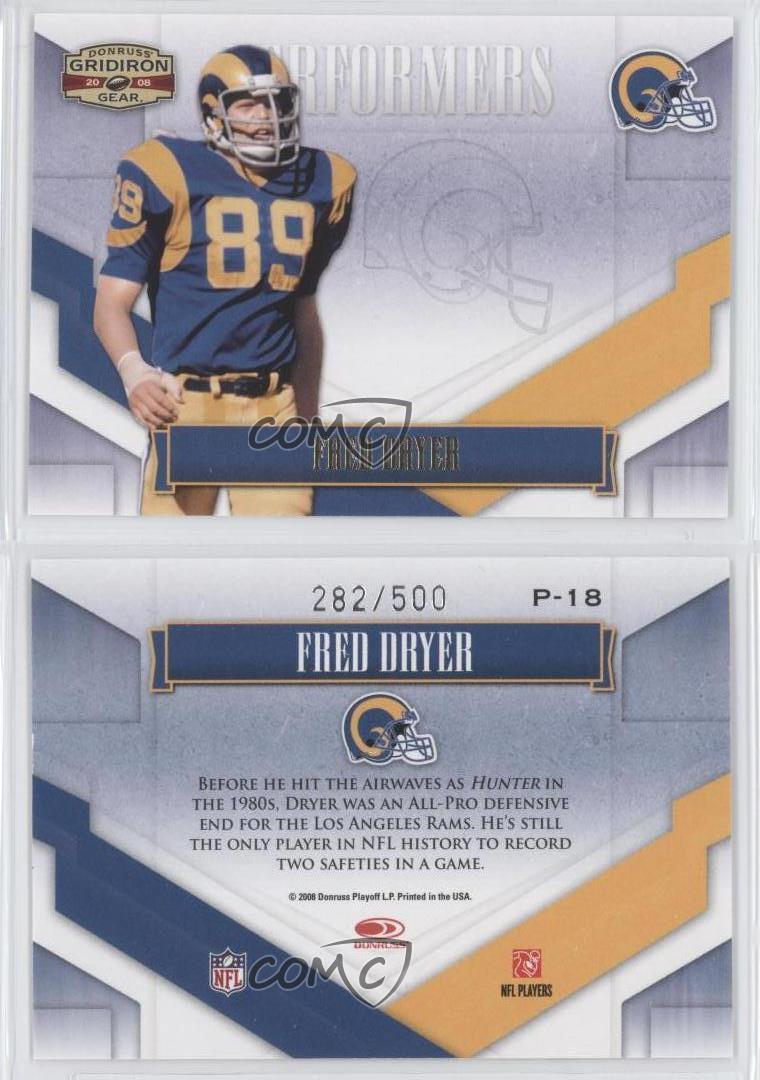 Donruss Gridiron Gear Performers 2008/500 Fred Dryer #P-18 - Imagen 3 de 4