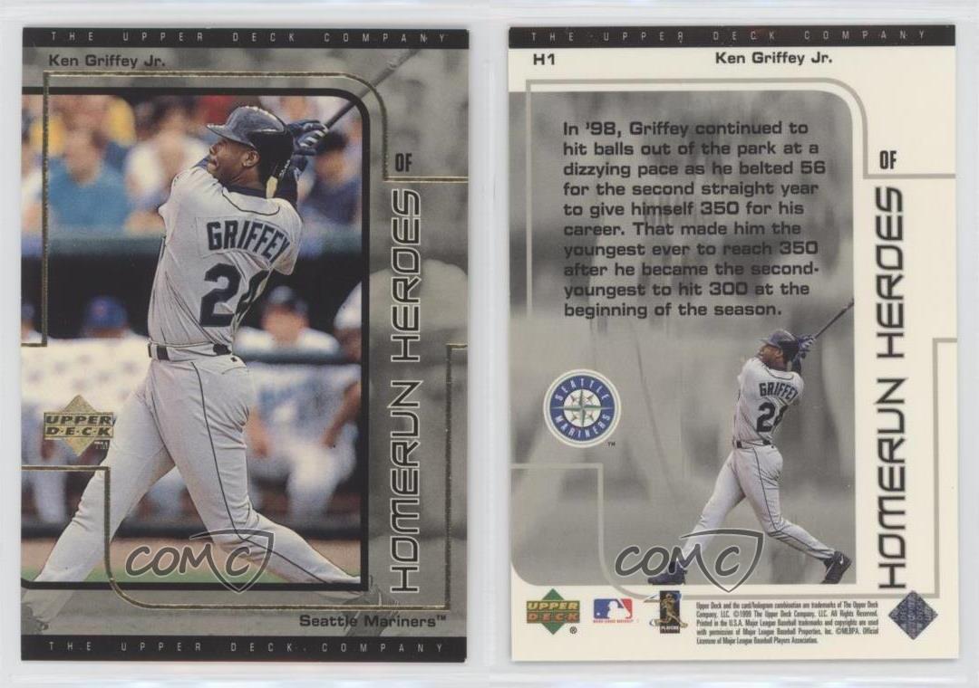 1X KEN GRIFFEY JR 1999 Powerdeck PROMO SAMPLE Fold Out NMMT Lots Available 
