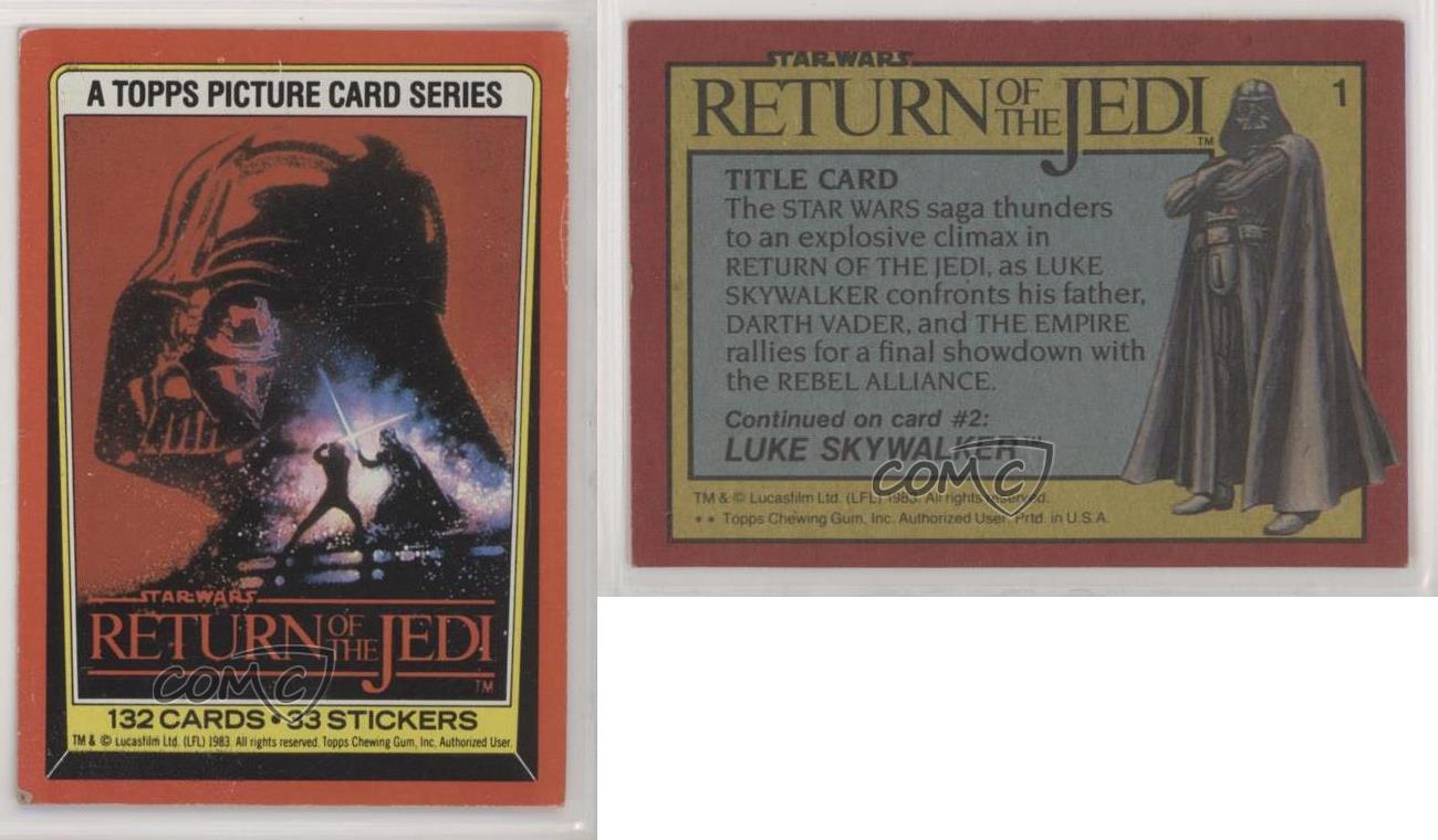 return of the jedi card set