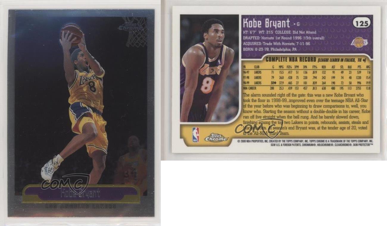 1999-00 Topps Chrome Kobe Bryant #125 HOF | eBay