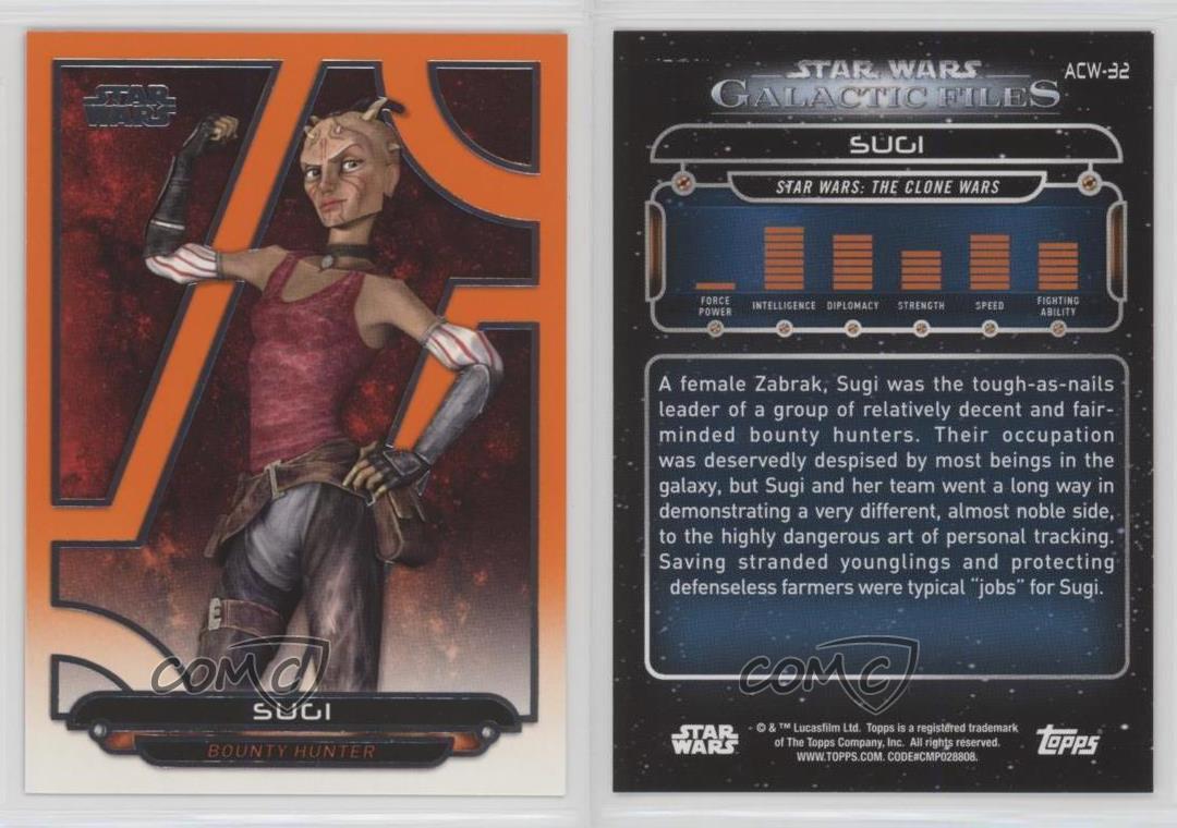 Women Of Star Wars Orange Base Card #83 Sugi