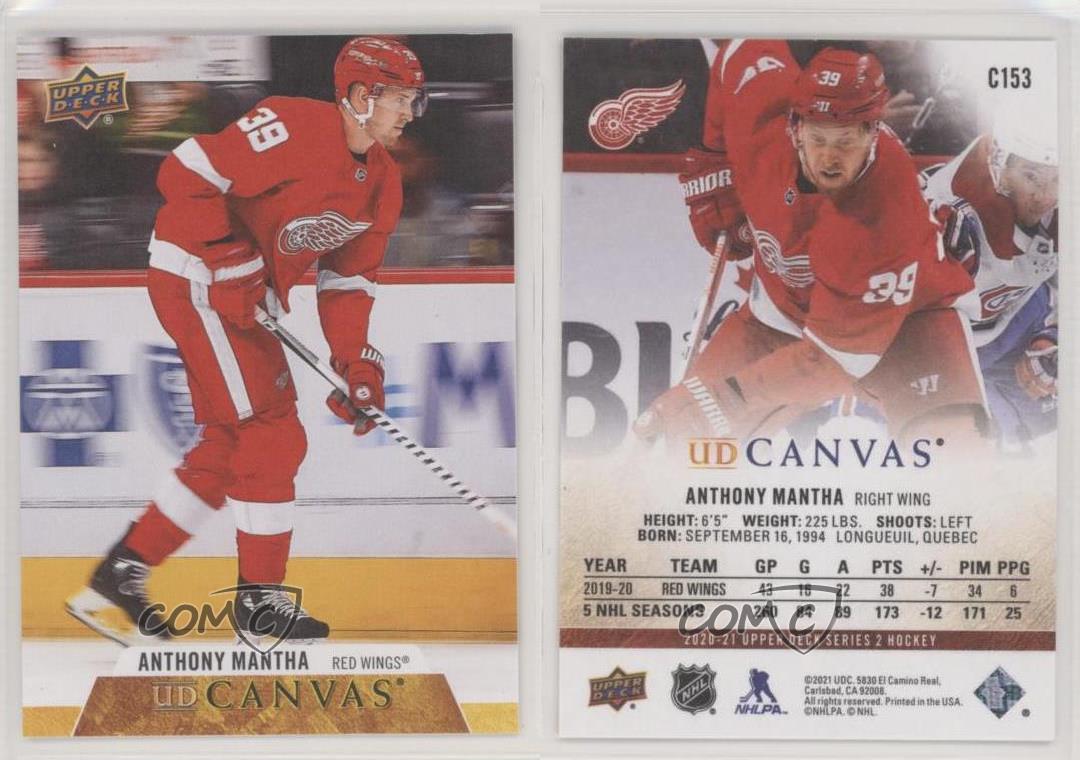 2020-21 Upper Deck UD Canvas Anthony Mantha #C153