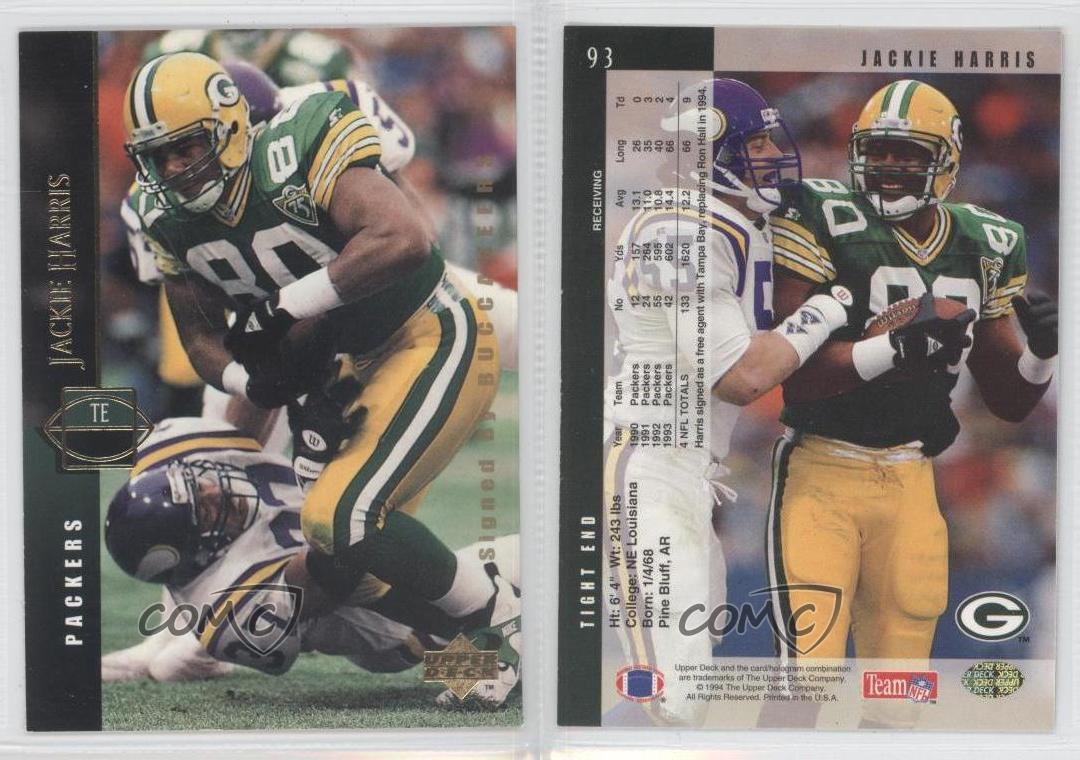 1994 Upper Deck #93 Jackie Harris Green Bay Packers Football Card | eBay