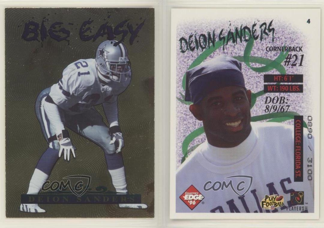 1996 Collector's Edge - Big Easy #4 - Deion Sanders /2000