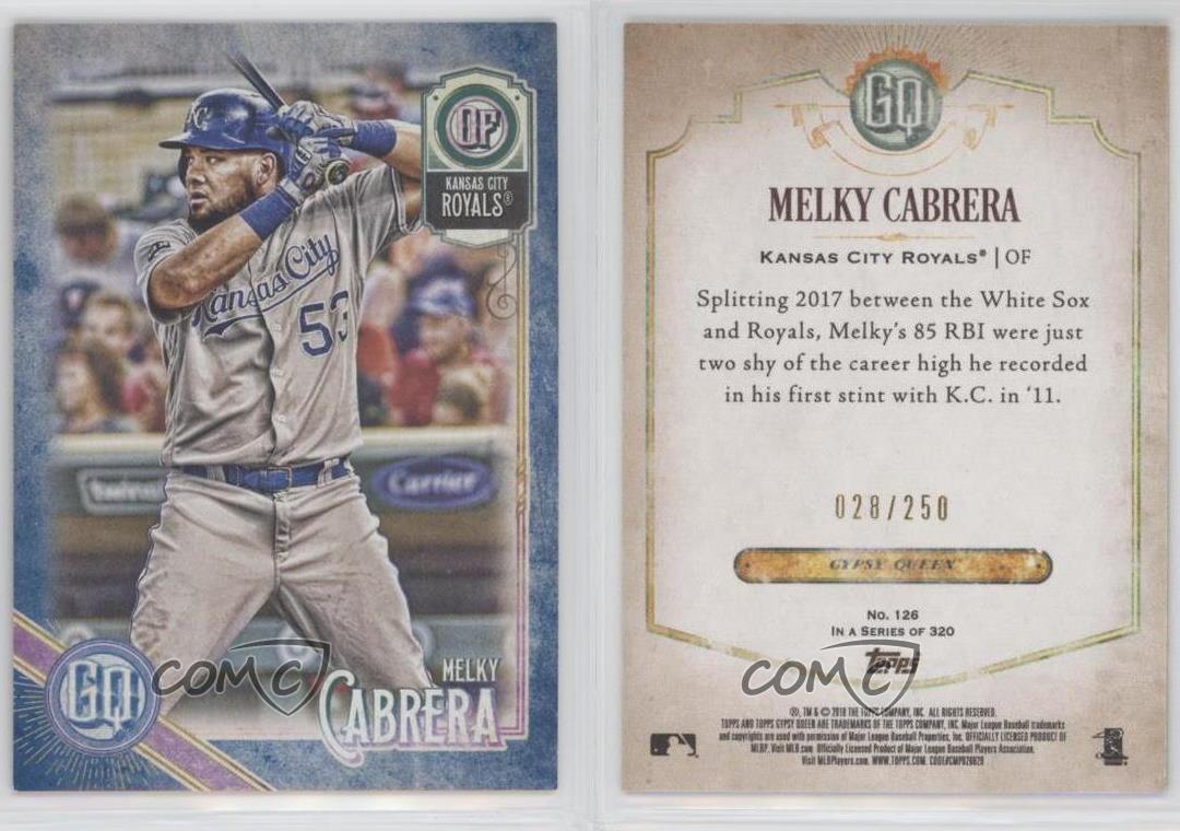 Le plus cher 2018 Topps Gypsy Queen Indigo /250 Melky Cabrera #126