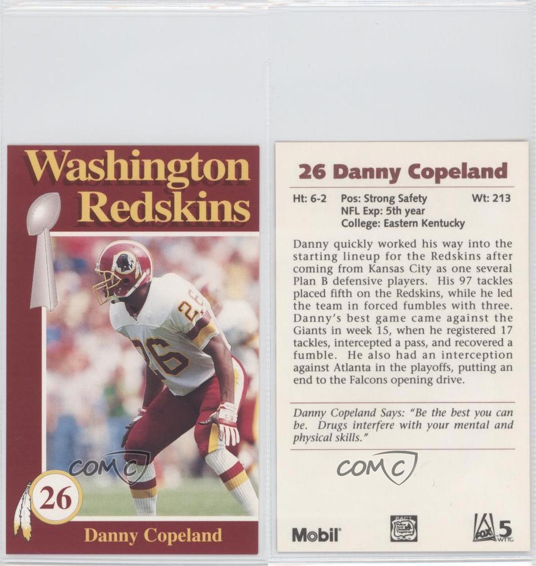 1992 Mobil Washington Redskins Police Danny Copeland