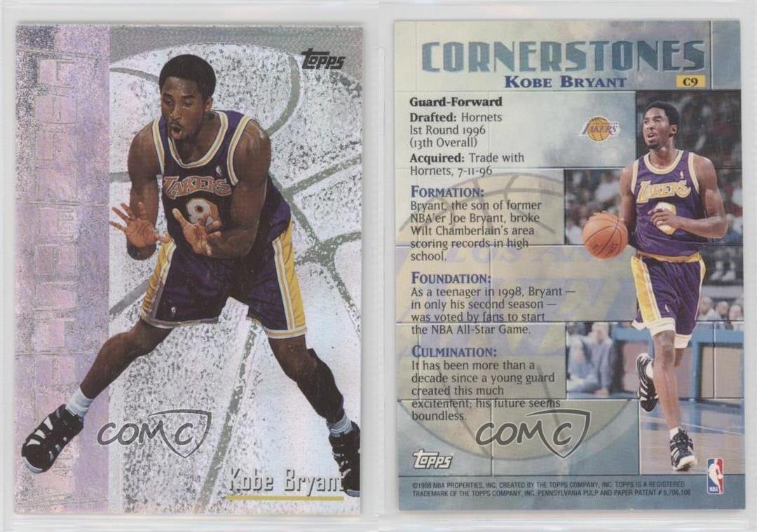 1998-99 Topps Cornerstones Kobe Bryant #C9 HOF