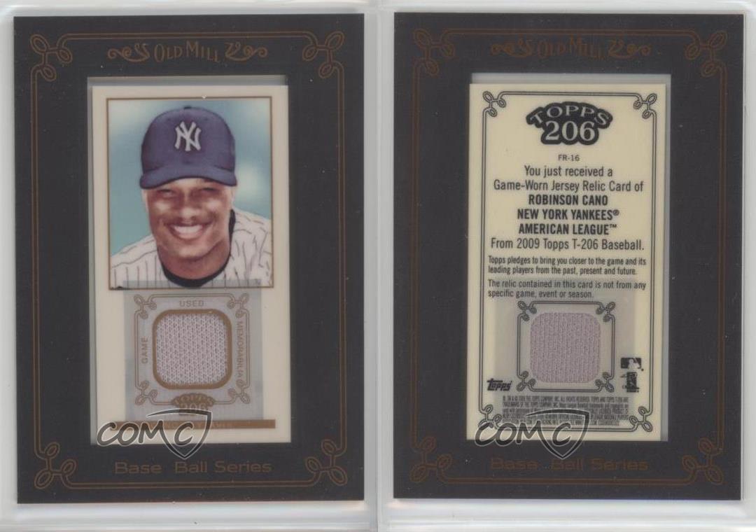 ROBINSON CANO 2009 Topps 206 Mini Relics Game Jersey Baseball 