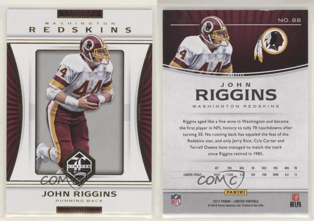 Panini Limited 2017 John Riggins #88 patio - Imagen 4 de 4