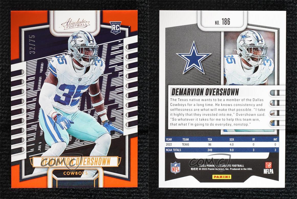 2023 Panini Absolute Rookies Orange Spectrum /75 DeMarvion Overshown Rookie RC