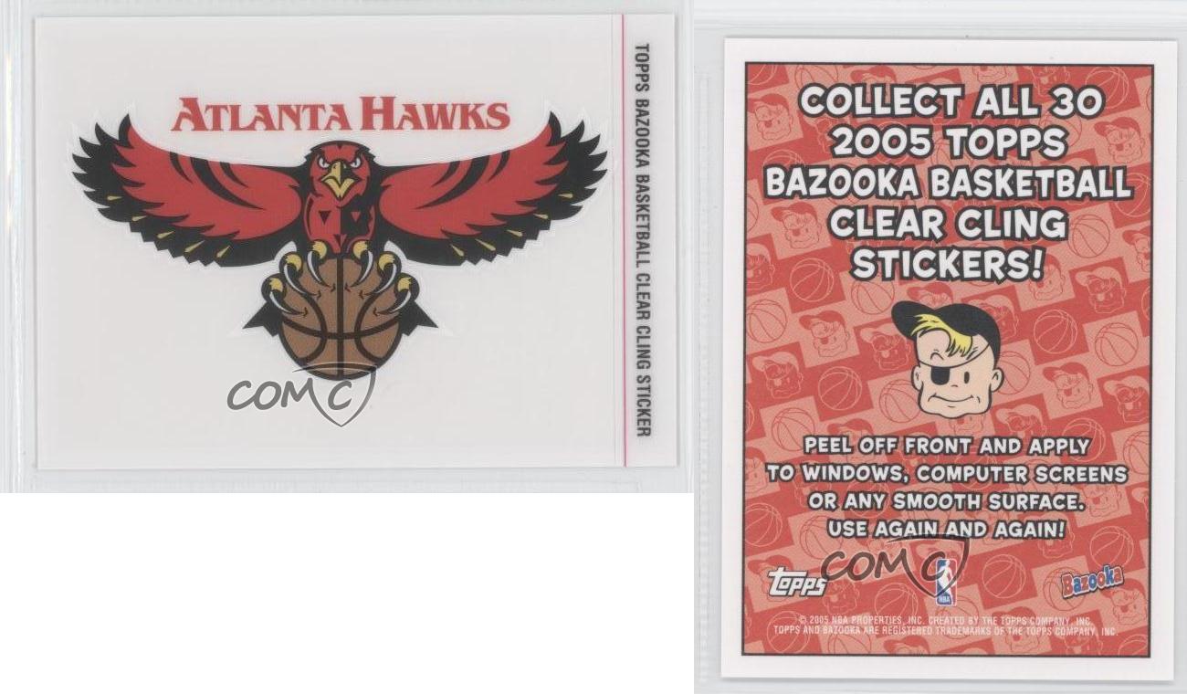 2005-06 Topps Bazooka Window Clings Atlanta usine Hawks Team