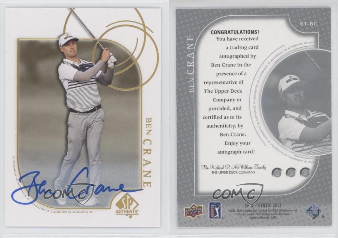 2021 SP Authentic 2001 Retro Tribute Auto Ben Crane #01-BC Auto