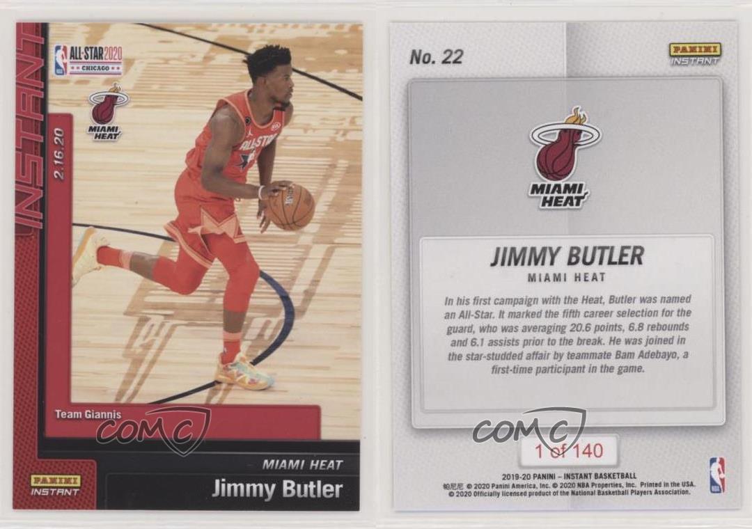 2019-20 Panini Instant All-Star Jimmy Butler #22 140/140 Limited Card  