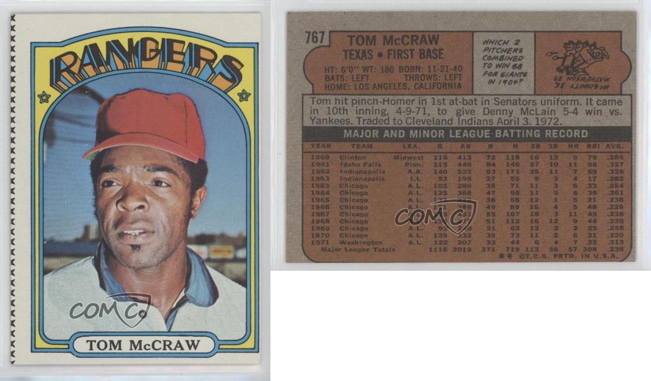 1972 Topps High # Tommy McCraw #767