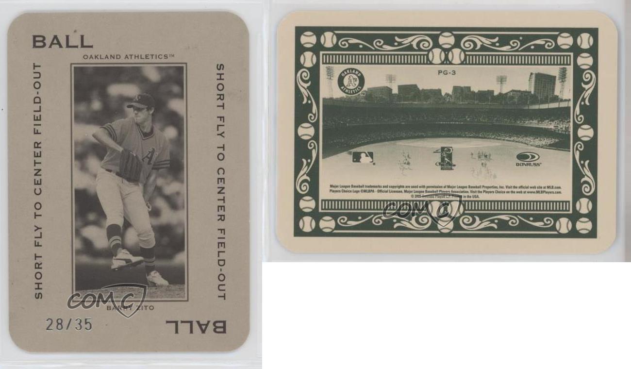 Donruss Throwback Threads Ball 2005 vuelo corto al centro de campo/35 Barry Zito - Imagen 4 de 4