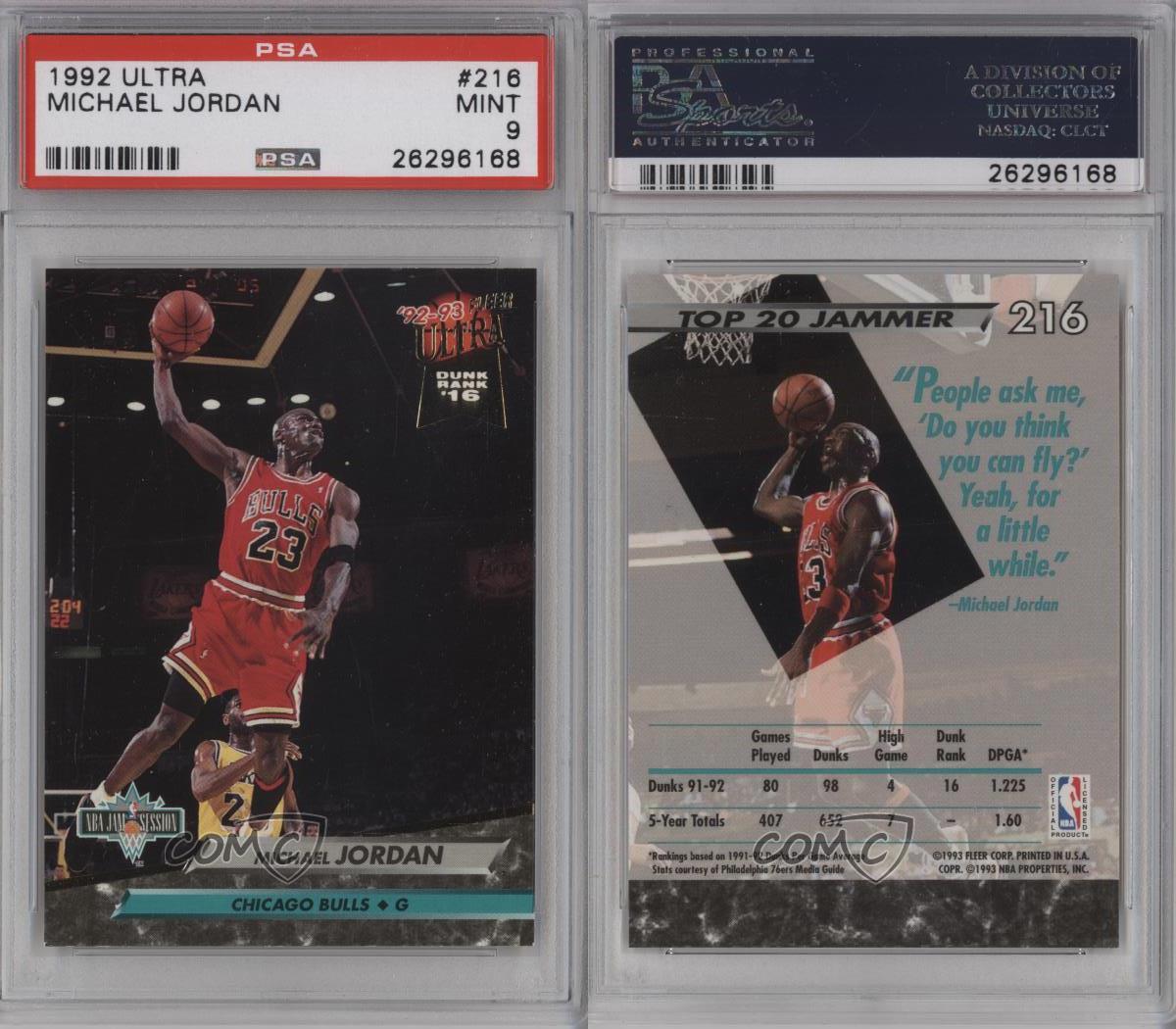 92 93 fleer ultra michael jordan 216