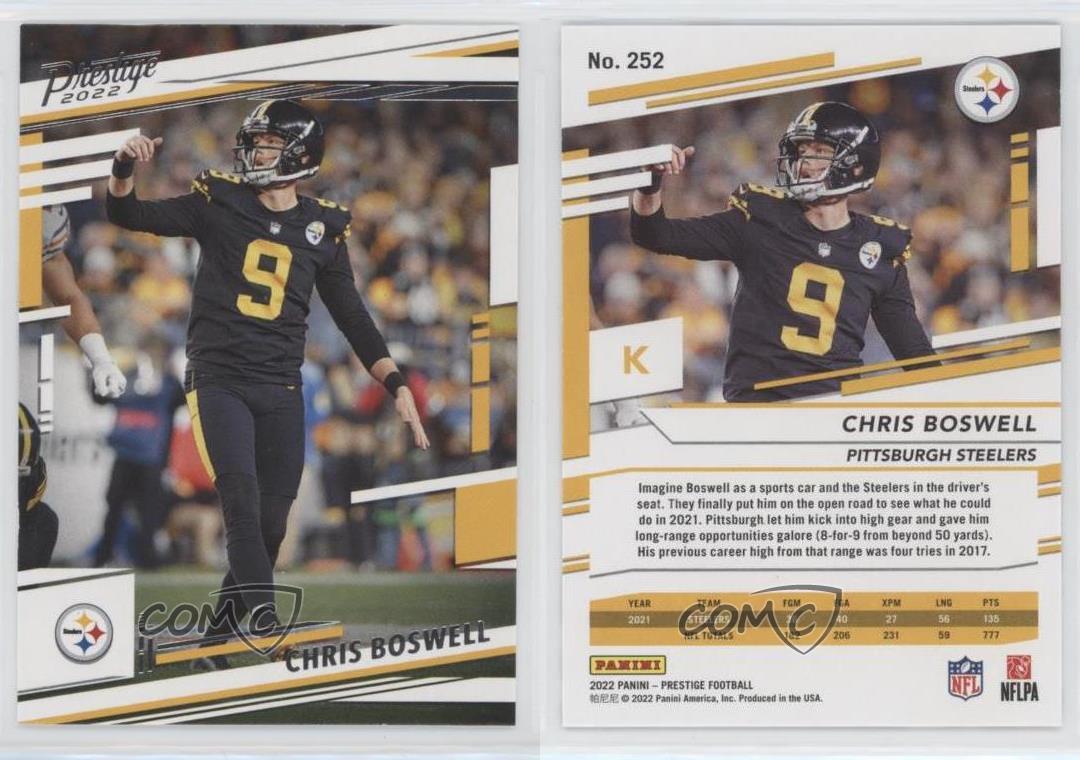 2022 Prestige #252 Chris Boswell STEELERS