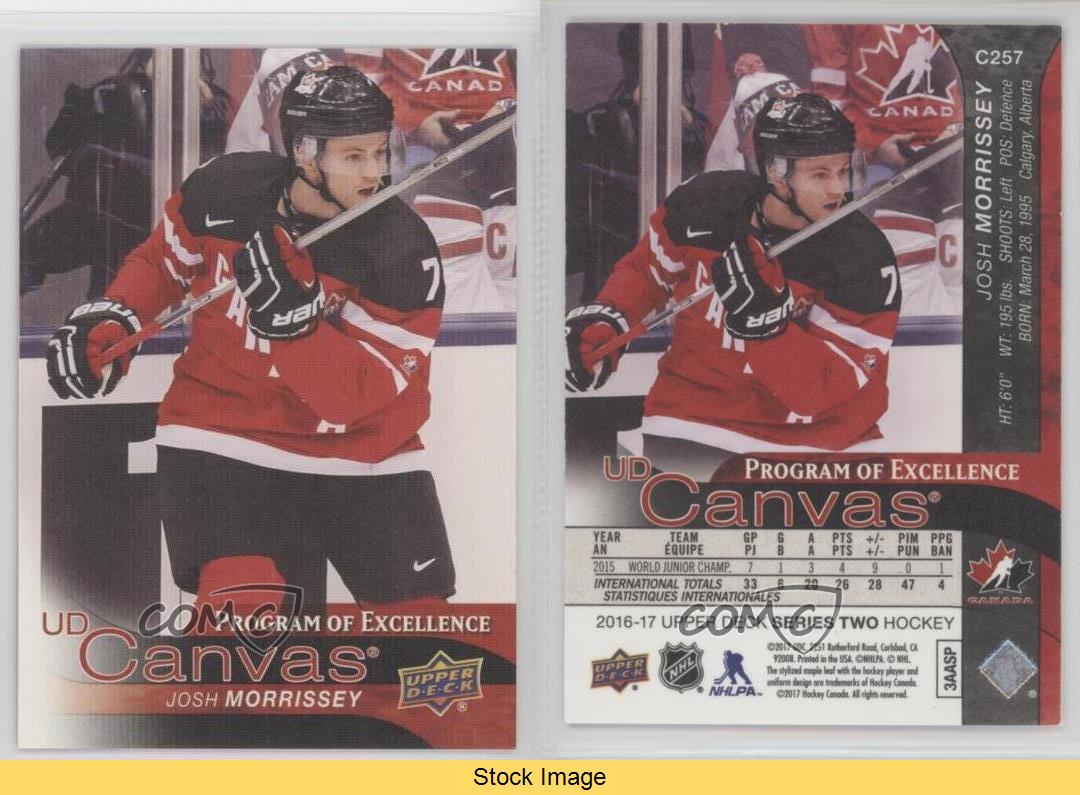 2016 Upper Deck UD Canvas Program of Excellence Josh Morrissey #C257 Rookie RC