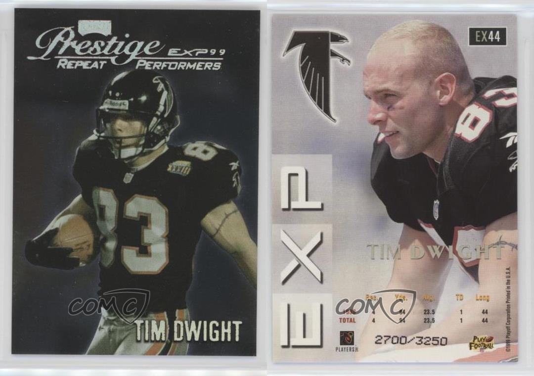 1999 Playoff Prestige EXP Repeat Performers Reflections Argent usine /3250 Tim Dwight