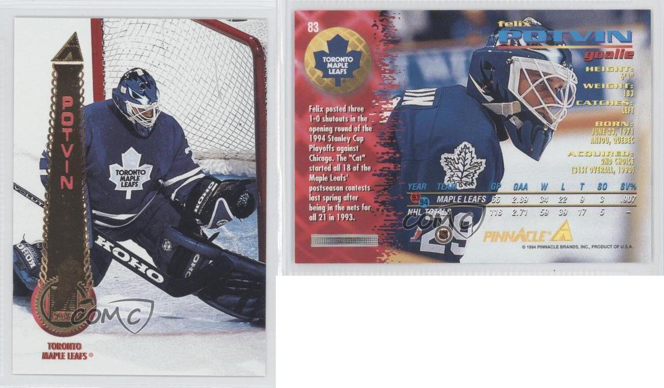 1994-95 Pinnacle Felix Potvin #83