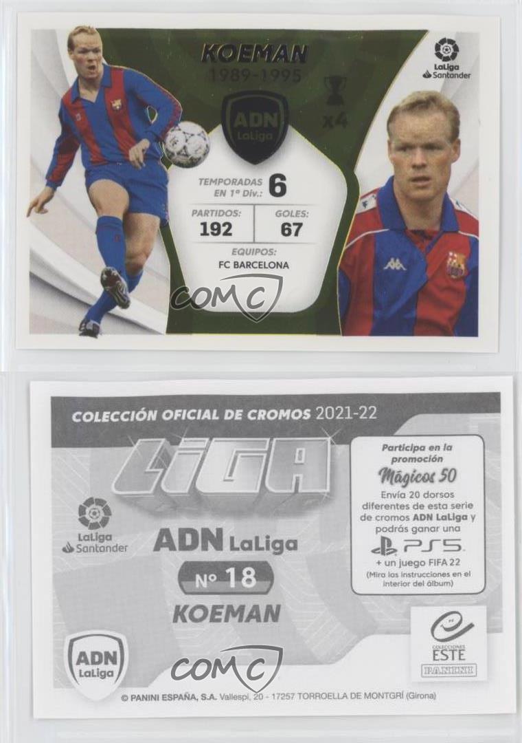 2021-22 Panini La Liga Santander Este Stickers ADN La Liga Ronald Koeman #18