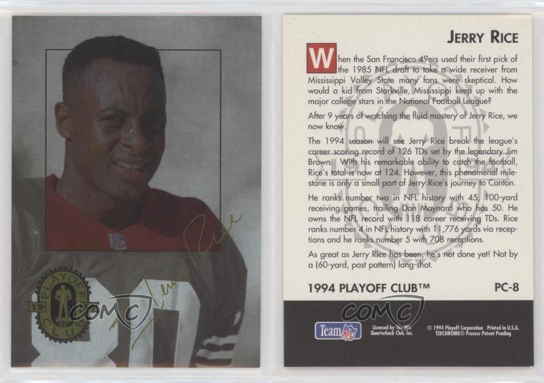 Football - Jerry Rice Master Set: WCPG Collection Set Image Gallery