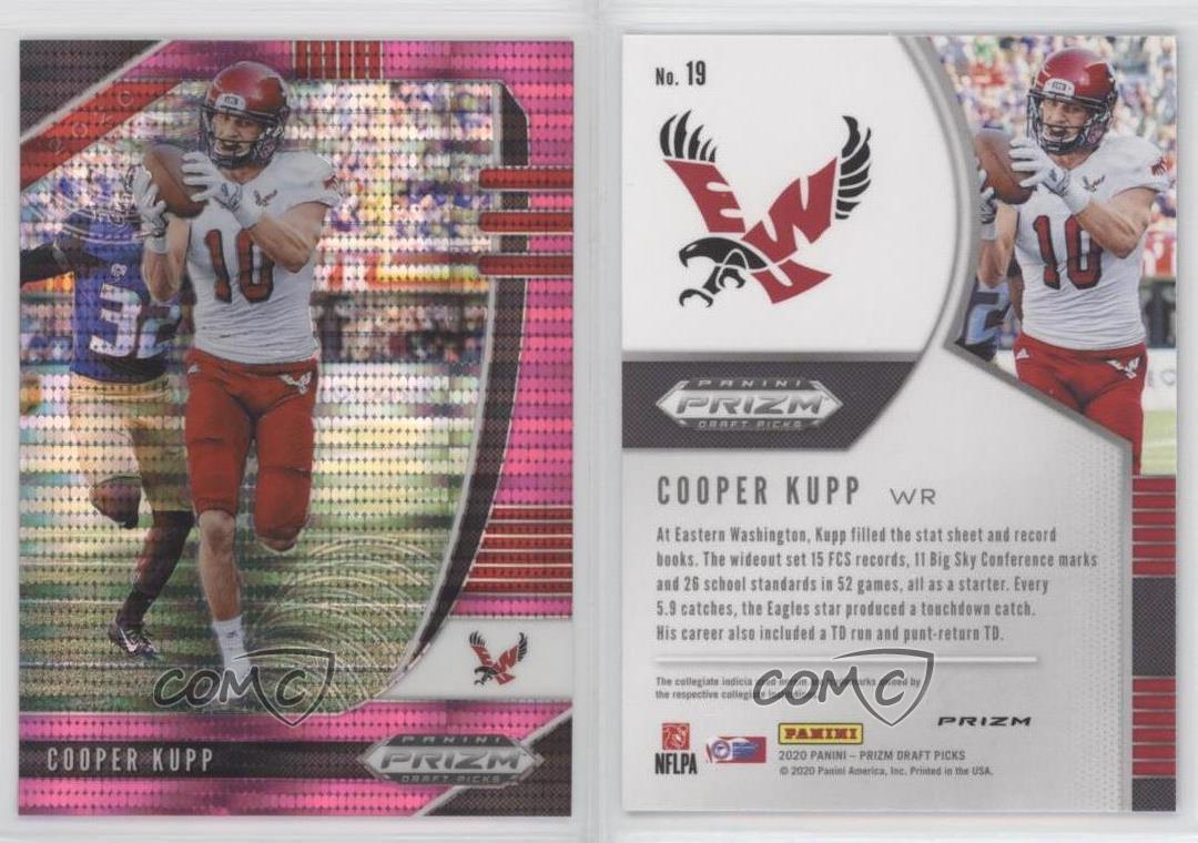 2020 Panini Prizm Draft #19 Cooper Kupp Eastern Washington Eagles Football  Trading Card